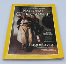 National Geographic Magazine W/Map - Yugoslavia - Vol 178 No 2 - August 1990 - £5.72 GBP