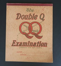 Vintage Osborn Paper Co. The Double Q Examination Composition Lined Notepad - £11.79 GBP