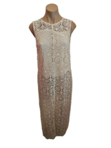 ALICE &amp; OLIVIA &quot;Gretchen&quot; Ivory Crochet Tunic w/Front Slit &amp; Underpinnin... - $88.00