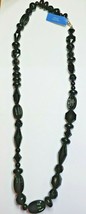Simply Vera Vera Wang Black Beaded Necklace 35 Inches Statement Necklace New - £14.21 GBP
