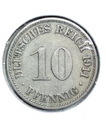 1911 A German Empire 10 Pfennig Coin - $131.52 MXN