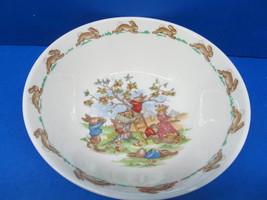 Royal Doulton Bunnykins  Set Of Two 6&quot; X 2&quot; Coupe Cereal Bowls EC - $27.55