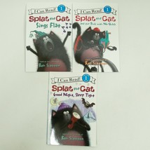 I CAN READ Splat The Cat Book Lot of 3 Elementary Classroom 1st Grade Le... - £5.24 GBP