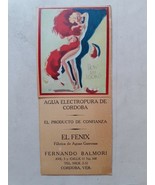 Antique Mexican Small Calendar Pinup Girl Bottler Advertising From 30´s - £11.67 GBP