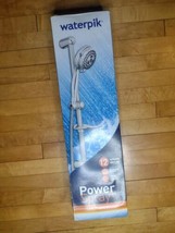 New! Waterpik SBJL-063VB Power Spray Slide Bar Hand Held CHROME Shower Head - $99.99