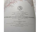 Corps No 2 Map II Division C Quebradita To Higueron Summit, Columbia Rai... - $22.80