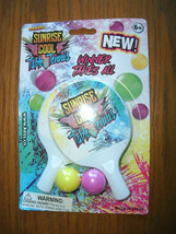 NEW Table Tennis Toy Set Kessco Sunrise Cool 2 paddles &amp; balls - $3.50