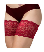 Bandelettes Anti Chafing Lace Thigh Bands - Dolce Red - $21.99