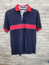 Tommy Hilfiger Mens Short Sleeve Colorblock Red Navy Polo Shirt Sz M Vtg... - $25.99 CAD