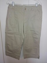 COLUMBIA LADIES COTTON STRETCH CROPPED PANTS-8-EXCELLENT-WORN ONCE-COMFY... - $11.29