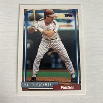 1992 Topps Baseball - #434 Wally Backman - Philadelphia Phillies - $1.97