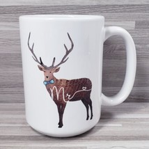 Orca Coatings &quot;Mr.&quot; Reindeer 14 oz. Coffee Mug Cup White Brown - £12.17 GBP