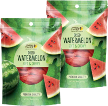 Nutty and Fruity Soft &amp; Chewy Dried Watermelon, 2-Pack 5 oz. (142g) Pouches - £21.63 GBP