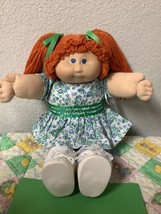 Vintage Cabbage Patch Kid Red Girl Hair Blue Eyes Second Edition Head Mo... - £155.67 GBP