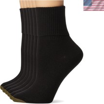 Gold Toe Women&#39;s Black Sock Pack – 12 Pairs with Moisture Control &amp; Dura... - $48.00