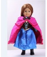 Frozen Princess Anna Dress Cape Boots for 18 &quot; dolls American Girl Fun C... - $294.18 MXN