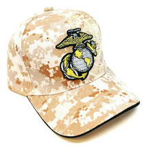 Usmc United States Marine Corps Us Marines Digital Camo Military Hat Cap Logo - £9.86 GBP