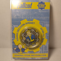 Fallout Pip Boy Vault Tech Flip Coin Official Bethesda Collectible Pin B... - $19.34