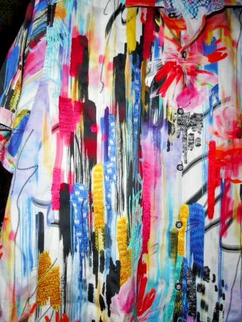 Robert Graham Coloful Embroidered Short Sleeve Shirt Size 3XL Item image 15