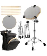 Azeam Drum Practice Pad Snare Drum Stand Set 12 Inch Drum Pad Stand Kit ... - $55.98