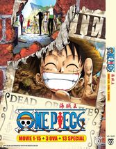 DVD Anime One Piece The Movie 1-15 +3 OVA +13 SP English Subtitle &amp; All Region - £67.85 GBP