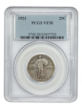 1921 25C PCGS VF30 - £498.51 GBP