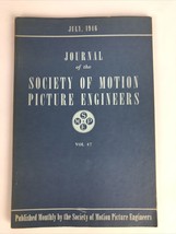 SMPE Journal Of The Society Of Motion Picture Engineers July 1946 VOL 47... - £10.29 GBP