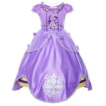 Princess Sofia Costume Kids Toddler Halloween Party Fancy Dress Outfit F... - £17.35 GBP+