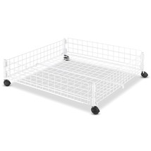 Whitmor Rolling White Wire Underbed Cart - £29.53 GBP