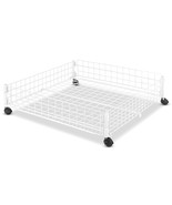 Whitmor Rolling White Wire Underbed Cart - £28.92 GBP