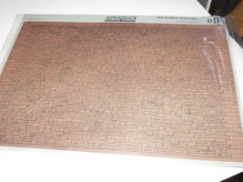 HO VINTAGE SUPERQUICK  PAPERS- SHEET OF RED RUBBLE WALLING - NEW- S31UU - $7.51