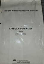 1988 Lincoln Town Car Electrical Wiring Diagrams Manual EWD OEM Fold Out - $10.00