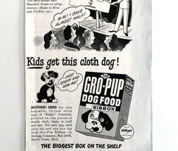 Kelloggs Gro Pup Dog Food Blue Ribbon 1948 Advertisement Pets DWHH6 - £23.83 GBP