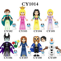 8 Pcs Princess Girls Friends Mulan Aurora Anna Building Minifigure Toys - £18.05 GBP