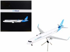 Airbus A321neo Commercial Aircraft &quot;Air Transat&quot; White with Blue Tail &quot;Gemini 20 - £91.05 GBP