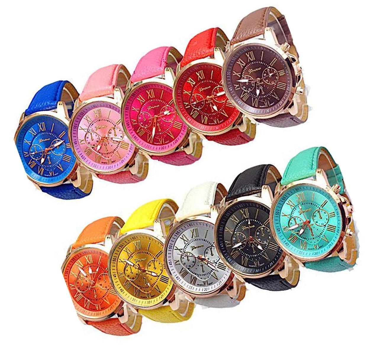 Women Men Lady Teen Girl PU Leather Band Watches Dial - $97.89