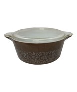 Vintage Pyrex 2.5 QT Woodland Casserole Dish 475-B with Lid 475-C-22 Flo... - $32.07 CAD