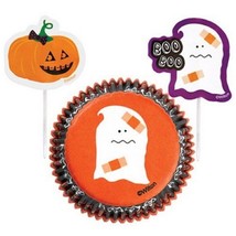 Wilton 72 Halloween Baking Cups 72 Picks Paper Cupcake Liners NEW Ghost - £7.30 GBP