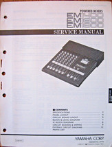 Yamaha EM1400 EM1600 EM1800 Powered Mixer Original Service Manual Book - £19.45 GBP