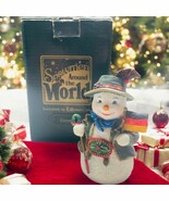 1997 Roman German Snowman Around The World Figure #71261 Galleria Lucchese - $282.54 MXN