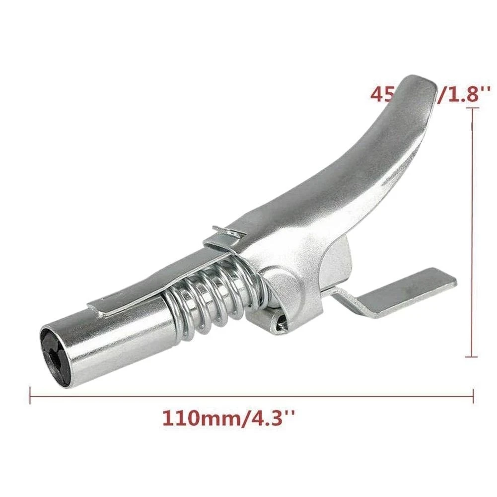 Locking Clamp Type High Pressure Grease Nozzle Double Handle Grease Gun ... - £14.31 GBP