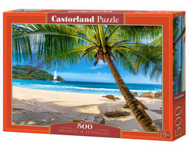 500 Piece Jigsaw Puzzle, Holidays in Seychelles, Tropical beach, Landscape - $19.88