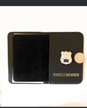 Police Officer  Family Member  Blue Line MINI  Pin  ID   ,  Wallet - £17.86 GBP