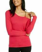 Thalia Sodi Womens Asymmetric Chain-Link Top Blouse, Choose Sz/Color - £23.54 GBP