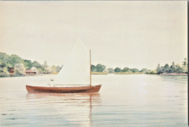 Postcard Skiff St. Lawrence River 1000 Islands Rowing Sailing Craft  5.5 x 3.5&quot; - £4.68 GBP