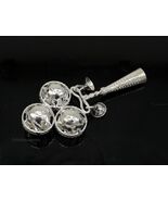 925 sterling silver bells toy, baby krishna whistle, silver temple artic... - €112,23 EUR