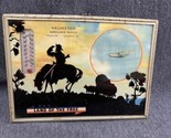 VTG  ART DECO Land Of The Free Reverse PAINTED 5”x7” W/THERMOMETER Smith... - $84.15