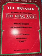 Rare 1951 Vintage THE KING AND I Yul Brynner Vocal Selection Sheet Music... - £7.23 GBP