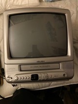 Bush BTV17 CRT TV 14&quot; with VHS Player Retro Gaming Working No Remote All... - $93.06