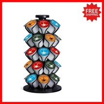 Sleek Black Coffee Pod Carousel - Holds 35 K Cup Pods for Effortless Access - $50.48